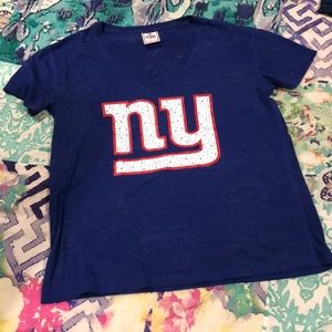 PINK Victoria’s Secret NY Giants Vneck T-shirt